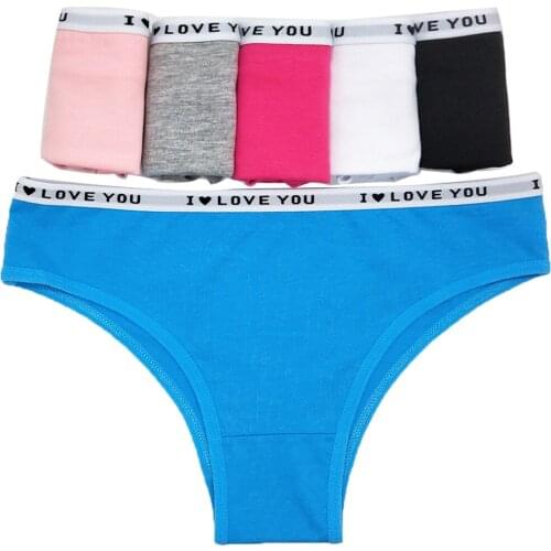 Womens Cotton Panties 12 Pcs Soft Women Underpants Solid Girls Briefs Sexy Female Lingerie M-XL Comfort Underwear Bikini Style