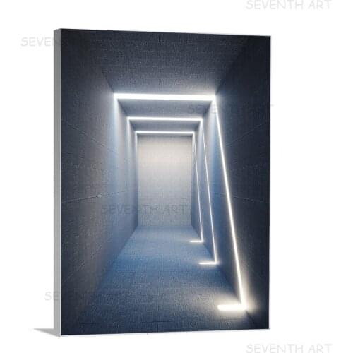 Visual Extension Canvas Painting Building Outspread Vision Canvas Posters Light and Shadow Posters and Prints Home Wall Decor