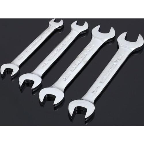 High Quality Double Head Wrench 45 Steel Open End Wrench Manual Torque Wrench Matching Wrench Repair Tools