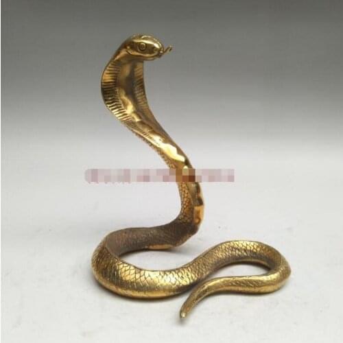 WBY---304+++Pure copper Cobra twelve zodiac snake wind water bronzes furnishing arts and crafts decoration