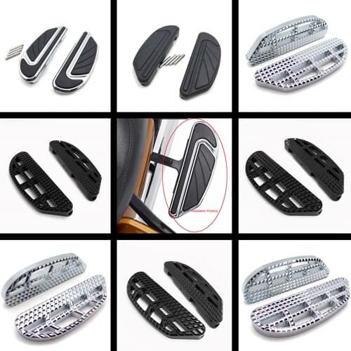 Aftermarket Free Shipping Motorcycle Parts Chrome Knob Dominator Passenger Footboard For Harley 00-17 Softail Street Bob 2016 BK