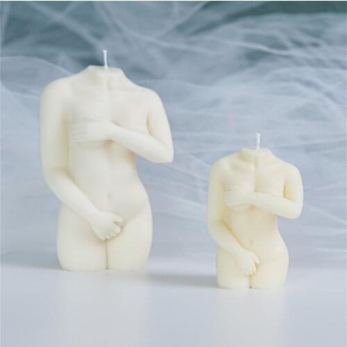 Woman Body Shape Candle Mold Silicone Female Torso Mould DIY Aroma Plaster Decor Resin Clay Women Figure Art Craft Candle Mould