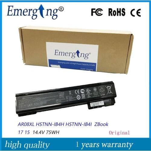 14.4V 75WH Original New Laptop Battery AR08 For HP ZBook 17 15 Workstation 707614-121 707614-141 707615-141 AR08XL HSTNN-IB4H