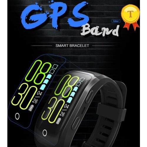 2018 newest Colorful Screen IP68 Waterproof outdoor fitness Activity Tracker GPS smart band with Heart Rate Monitor sport band