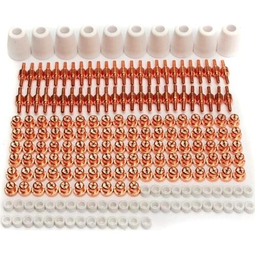 210X Air Plasma Cutter Consumables Electrode Tip Kit For Torch Pt-31 Lg-40 Cut50