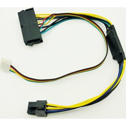 30cm ATX Main 24Pin to 6Pin PCI-E PSU Power Adapter Cable 18AWG Power Supply for HP Z220 Z230 SFF Server Workstation Motherboard