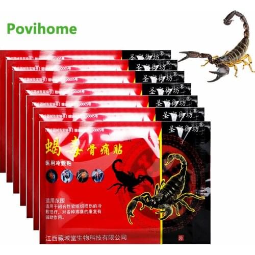 32/40pcs Scorpion Analgesic Extract Plaster Patch Arthritis Pain Relief Chinese Medical Patch Knee Back Joint Muscle Ache Patch