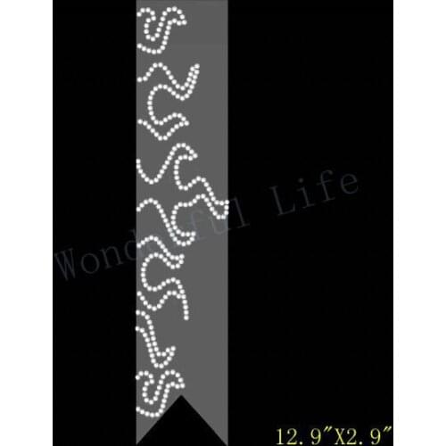 Free Shipping cheer bow special hotfix rhinestone iron on transfers design