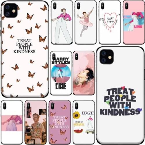 Butterfly style treat people kindness Phone Case For iphone 8 11 12 Redmi note 8 9 s huawei p 30 pro lite plus cover shell funda