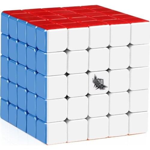 Cyclone Boys 5x5x5 Magic Cube Stickerless Original Speed Dance Cube Puzzle Twist Toy Safe ABS Ultra-Smooth Professional 64mm