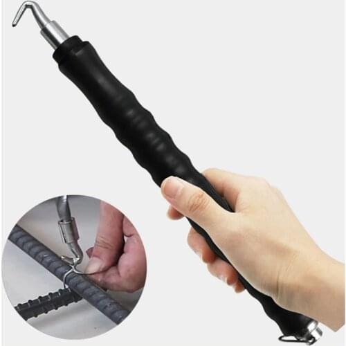 Labor-saving Wire Knotting Twister Pliers 300mm Semi Automatic Retractable Pull Rebar Tie Tying Hook Construction Winding Tool