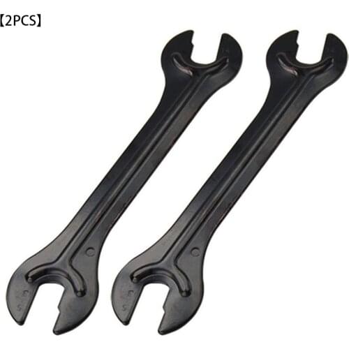 2pcs Bike Wheel Hub Wrench Bicycle Hub Cone Steel Dual Open-end Spanner Bicycle Repair Tool