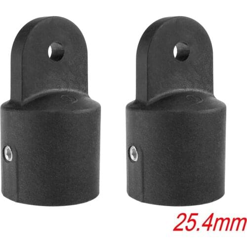 2PCS Nylon Pipe Eye End Cap 25mm Bimini Top Fitting Hardware Marine Boat Yacht External Eye End Canopy Tube End