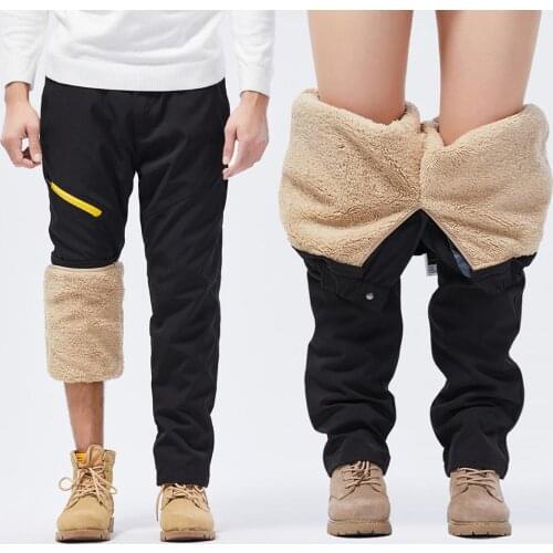 Ski Pants for Men Winter Outdoor Windproof Waterproof Snowboard Snow Fleece Pants Thick Warm Trousers Male Trekking Hiking Pants