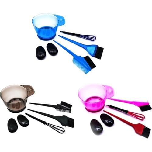 Q1QD 1 Set Hair Dye Color Mixer Hairstyle Hairdressing Styling Accessorie Brush Bowl