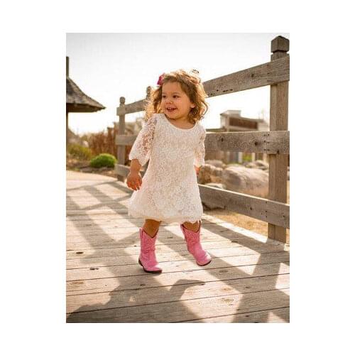 Soft White flower girls lace dress,Lace Dress for infants,toddlers & girls boho flower girl dress,wedding dress