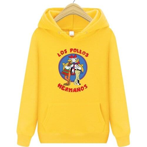 2019 new womens mens casual hoodie los pollos hermanos printed hooded fleece sweatshirt hoodie pullover 11 colors