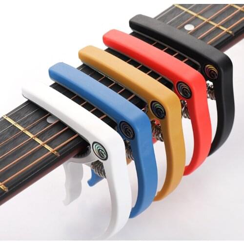 Plastic Steel Guitar Capo Classical Acoustic Guitar Ukulele Tuning Clamp Musical Instrument Accessories Beginner Tool