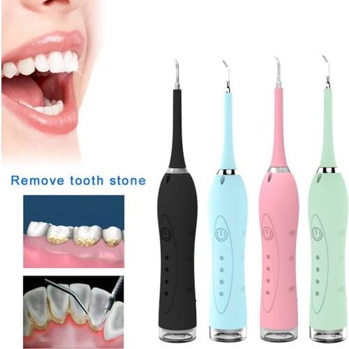 Portable Dental Calculus Remover Kit USB Rechargeable Electrical Tooth Tartar Plaque Scraper Cleaning Tools for Home Oral Care