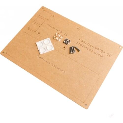 RAB 5 in 1 Breadboard Holder Base Plate Circuit Board Screws Uno R3 Mega 2560 Raspberry Pi 3 Model B