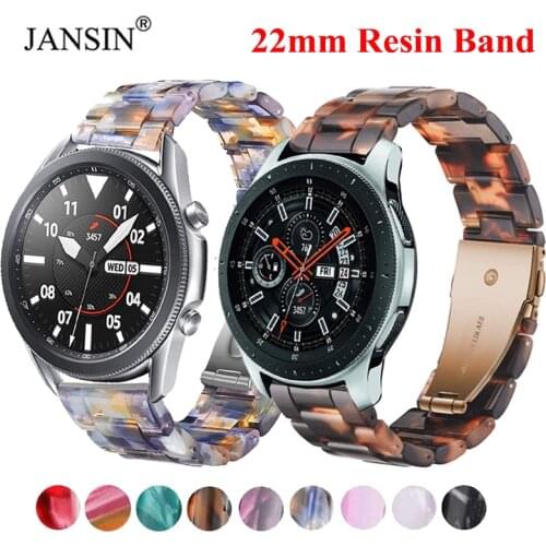 22mm Watch Strap For Huawei Watch GT2 GT2E GT2Pro GTR 47MM Resin Watchband For Samsung Galaxy Watch 3 45 46mm S3 Women Men Strap