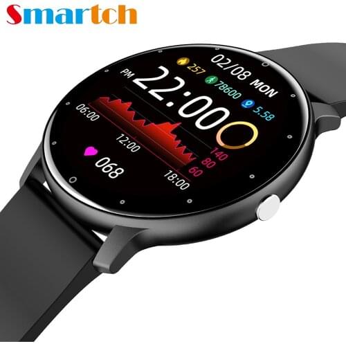 2021 New Smart Watch Men Full Touch Screen Sport Fitness Watch IP67 Waterproof Bluetooth For Android ios Smartwatch Men+Box