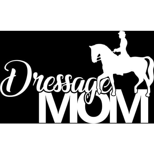 Dressage Mom Sports Vinyl Window Decal Car Sticker Waterproof Protective Film Car Window Body Decorative Stickers Accessories
