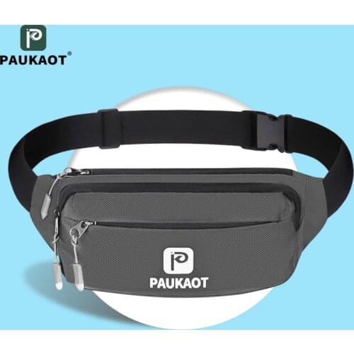 PAUKAOT Sports Bag Running Waist Bag Belt Pocket Men Women Fashion Phone Travel Packs Portable Waterproof Cycling Bum Waist bag