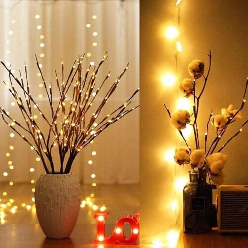 LED String Light Cherry Trunk Fairy Lights Night Light Lamp Lighting for Bedroom Wedding Decoration Holiday Fairy Decor