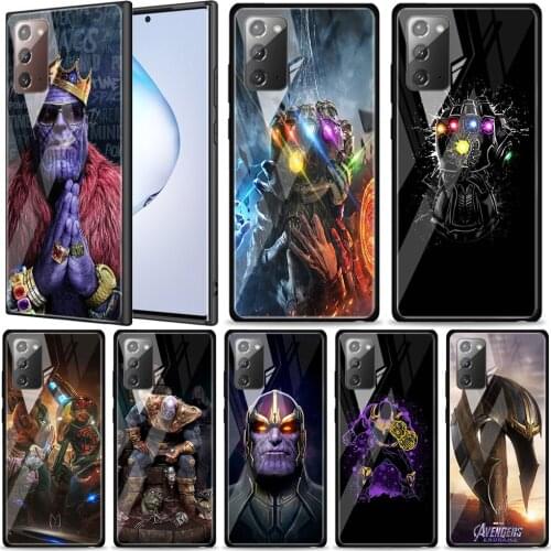 Avengers Thanos Tempered Glass For Samsung Galaxy Note 20 Ultra 10 9 8 Plus Lite A70 A50 A40 A30 A20 A10 Phone Case