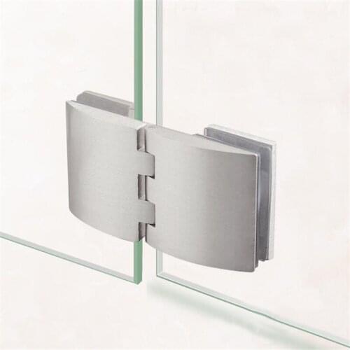 1 Pcs Large Size Furniture Hardware Cabinet Door Wine Opening Glass Display Cabinet Glass Hinge Fittings
