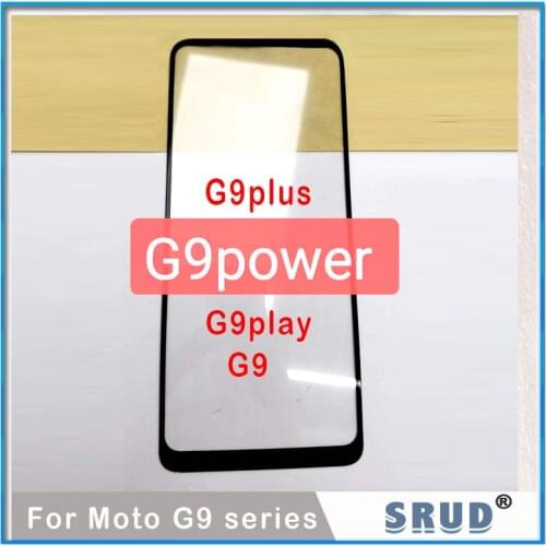 10Pcs New LCD Screen Front Outer Glass Panel Lens With OCA For Motorola Moto G9 Play Plus G9power E7 E6s Touch Cover Replacement