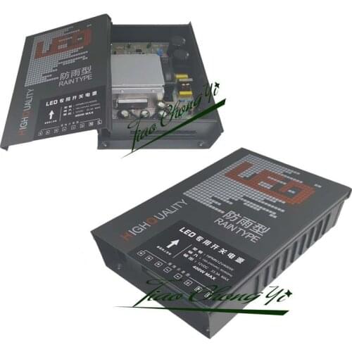 12V 33A 400W Rainproof Power Supply Transformer DC Regulated Switching For LED