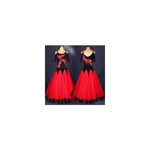 2015 customize custom ballroom dance dress Fox trot Quick step tango galop tango Waltz diamond competition Dance Dress
