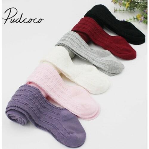 2019 Baby Stockings Newborn Baby Tights Toddler Kids Girls Tights 100% Cotton Warm Pantyhose Child Hosiery Stockings 6M-3T