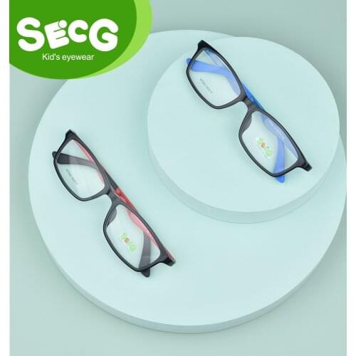 2021 SECG Teenage Eyeglasses Fashion Student For Unisex Frame PPSU Material Childrens Glasses Ultra Light Kids Glasses