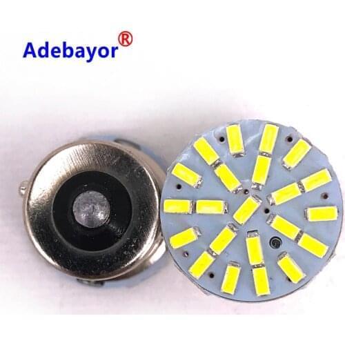 300pcs 1156 BAY15S P21W 3014 22 SMD Car Led Turn Parking Signal Lights Brake Tail Lamps Auto Rear Reverse Bulbs DC 12V