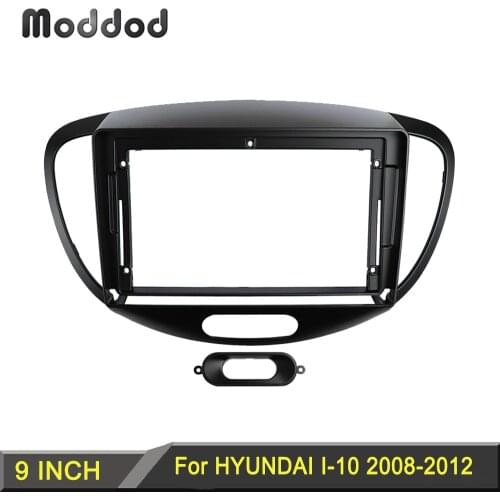 9 Inch Radio Frame for HYUNDAI I-10 2008-2013 Dash Installation Trim Kit Stereo GPS DVD Player Install Panel Double Din Frame