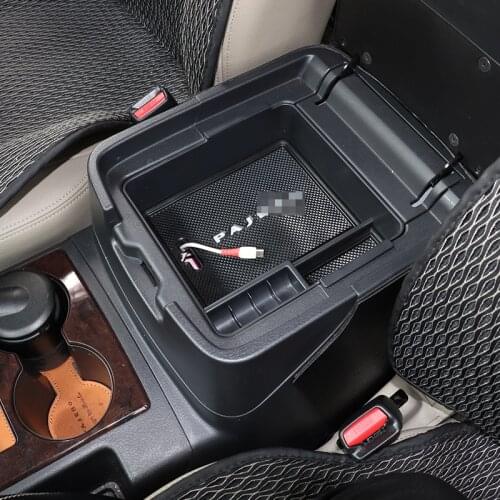 For Mitsubishi Pajero V97 V93 V98 12-18 Car-Covers Central Armrest Box Storage ABS Plastics Stowing Box Accessories