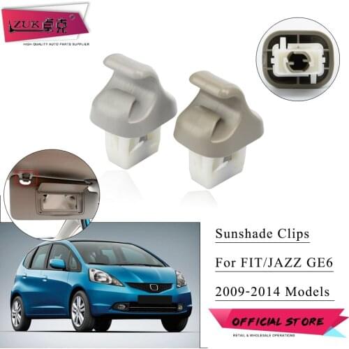 ZUK Car Sunvisor Holder Sun Shield Antidazzele Visor Clips Fastener For HONDA FIT JAZZ GE6 GE8 2009-2014 CITY GM2 GM3