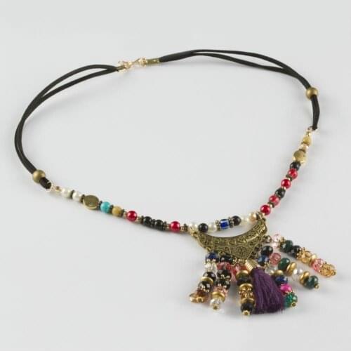 Beads Metal Collar Necklace