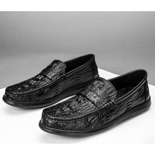 Black leather comfortable hombre casual new causal para spring mens shoe sapato fashion shoes casuales flat for de cuero mens