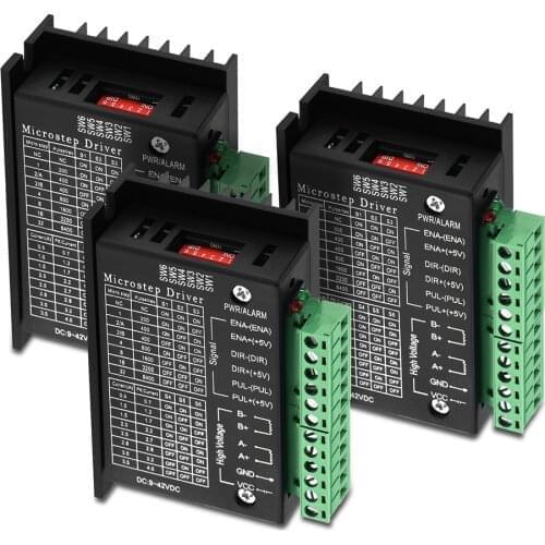 3pcs 1pcs Stepper Motor Driver TB6600 Nema 23 Nema 34 42/57/86 Nema17 4A DC9-40V 1 axis Stepping Motor CNC Engraving Machine