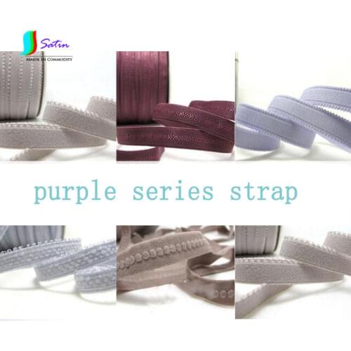 DIY Elastic Purple Elastic Clothing Accessories Tiara Decorations Elasticated Underwear Strap S056P