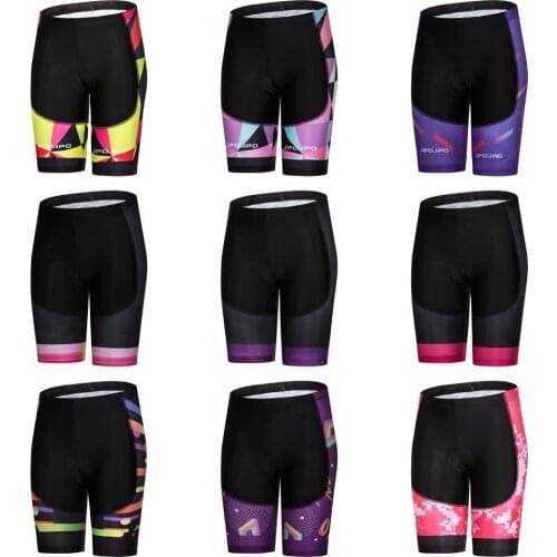 JPOJPO Women Cycling Shorts 4D Gel Pad Pink Riding Tight Bicycle Short Shockproof MTB Bike Shorts purple culote ciclismo