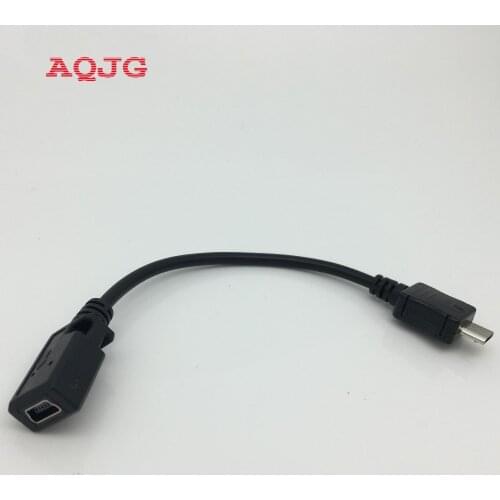 30cm Micro USB Male to Mini USB Female Cable Black Mini Micro USB2.0 Extention Cable USB Converter Adapter New Wholesale AQJG