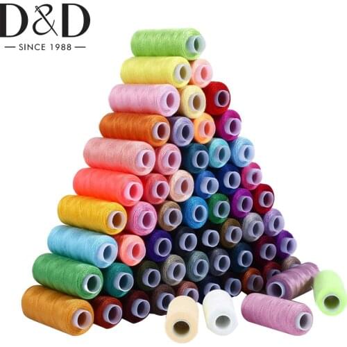 D&D 30/60 Spools Polyester Thread 250 Yards Sewing Threads Kits for Needlework Quilting Hand Sewing/Machine Sewing Supplies