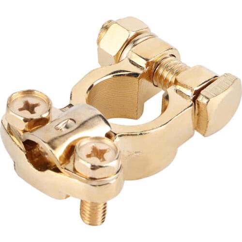 Clip Brass Battery Connector Brass Battery Terminal Battery Terminal 17‑18 5 Pure Brass for Car Truck Positive and Negatice