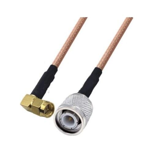 RG142 Cable SMA Male Right Angle to TNC Male Connector RF Coaxial Jumper Pigtail Cable