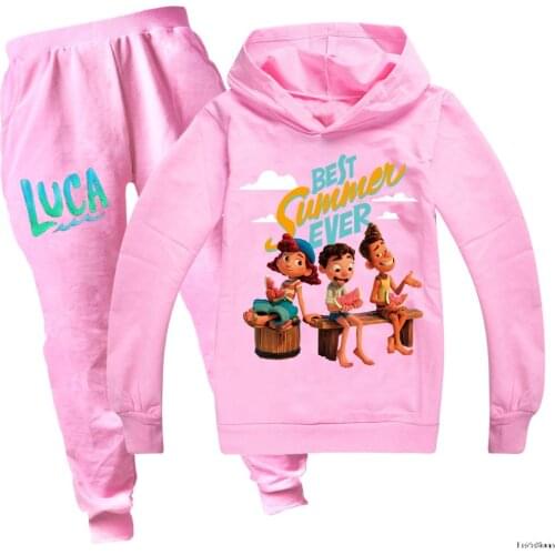 2-16Y Fashion Kids Clothing Set Children Clothes Sets Luca Cartoon Baby Girls Outfits Teenagers Boys Sports Suit boys clothes